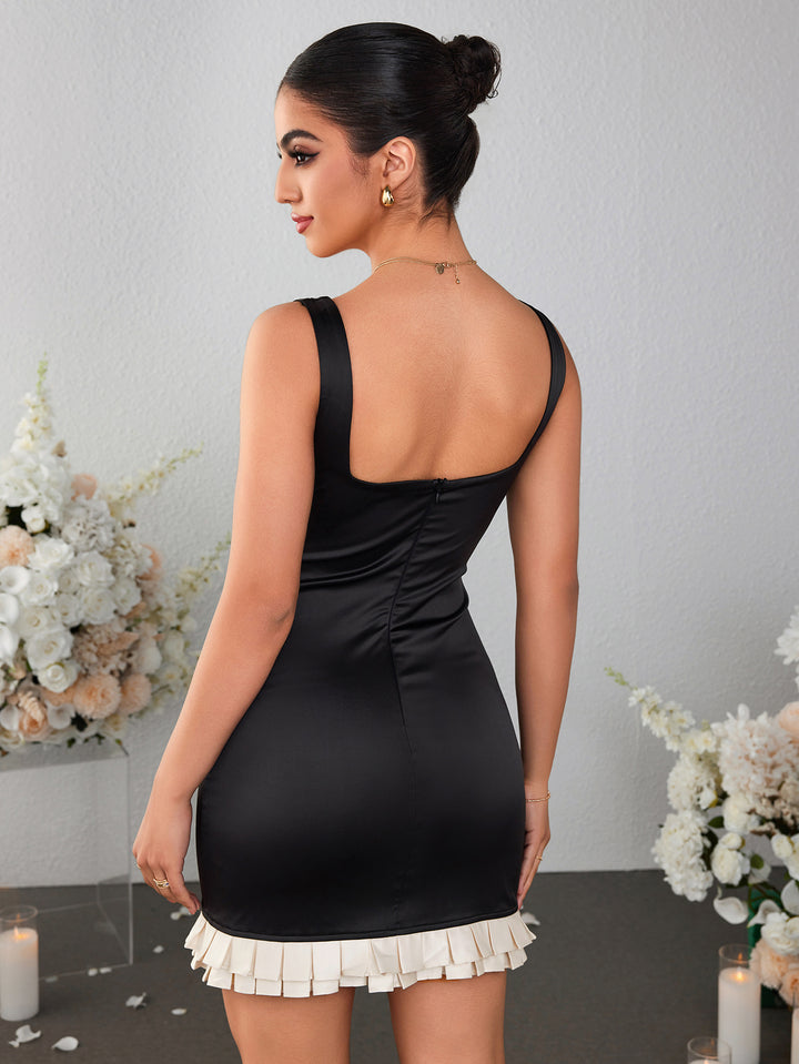 ARCINA Sexy Satin Bodycon Dress