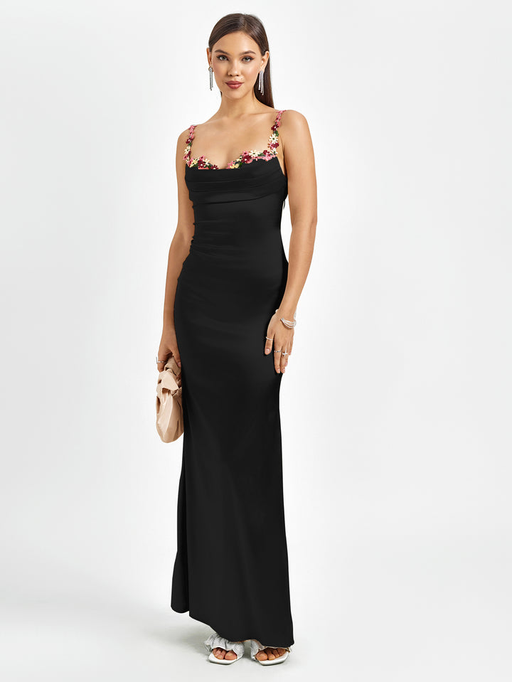 VALSIA Elegance Satin Evening Gown Dress