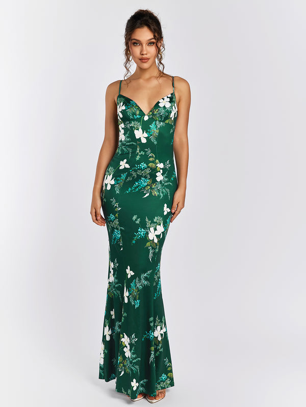 VALSEL Fitted Maxi Dress