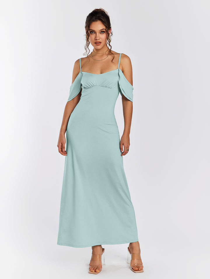 LAVE Cold Shoulder Maxi Dress