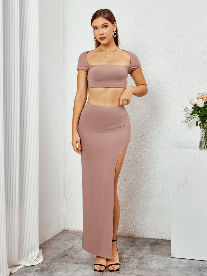 LASEL Two-Piece Maxi Set