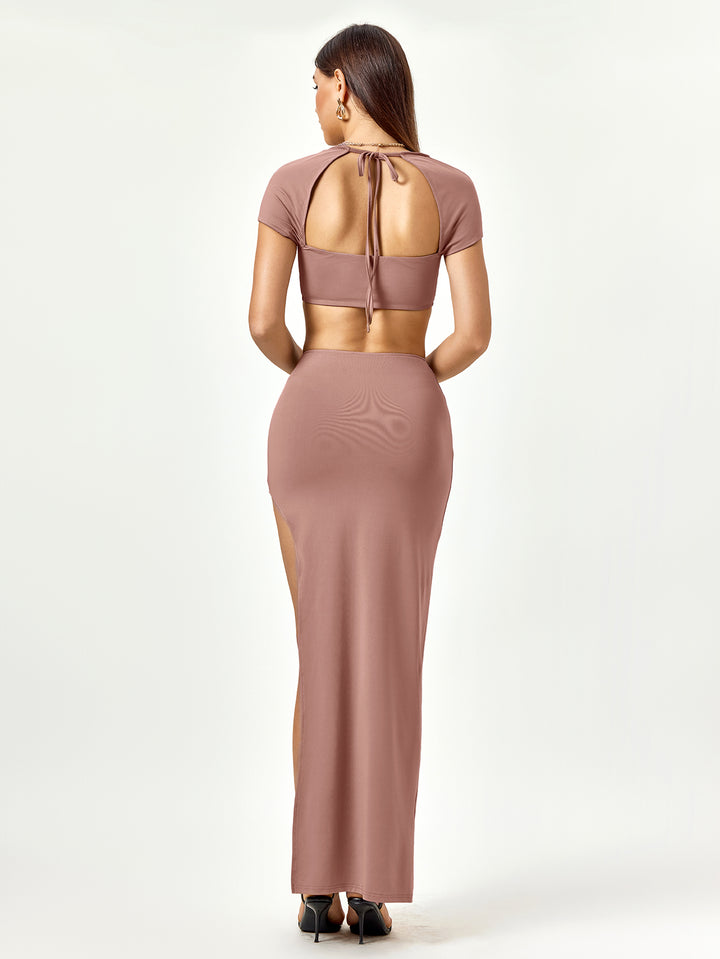 LASEL Two-Piece Maxi Set