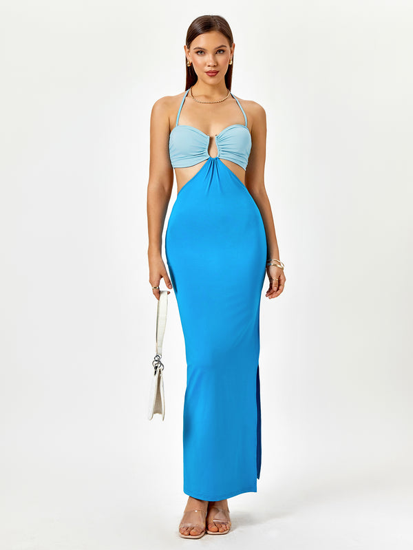 CYCIA Cut-Out Maxi Dress