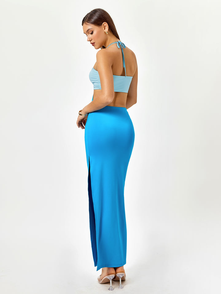 CYCIA Cut-Out Maxi Dress