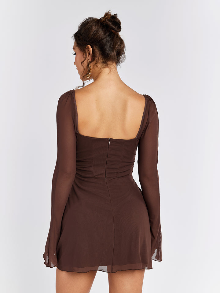 CYAVE Long-Sleeve Skater Dress, Black / XS CYAVE Long-Sleeve Skater Dress, Black / XS