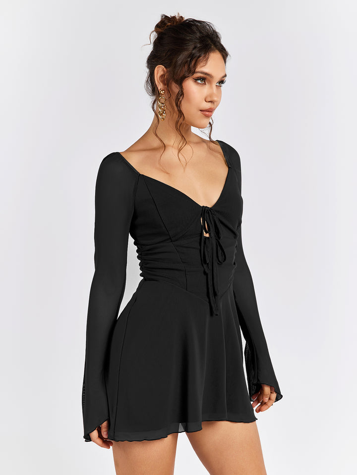 CYAVE Long-Sleeve Skater Dress