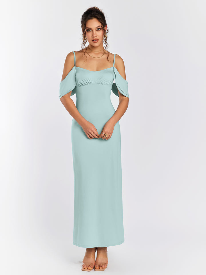 LAVE Cold Shoulder Maxi Dress