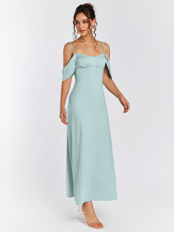 LAVE Cold Shoulder Maxi Dress