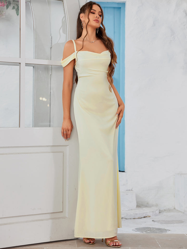 SELLA Ethereal Shoulder Ties Maxi Dress