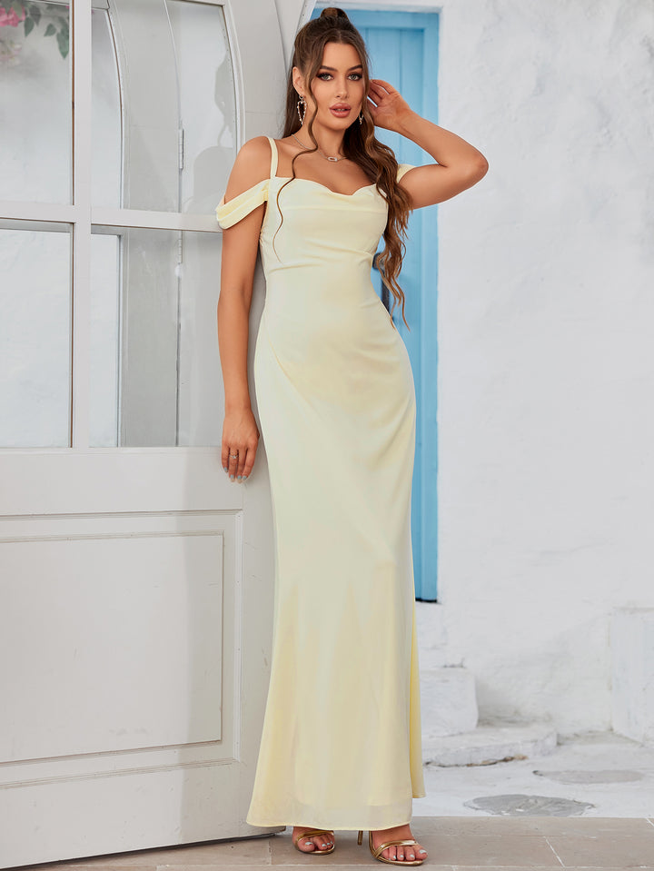 SELLA Ethereal Shoulder Ties Maxi Dress