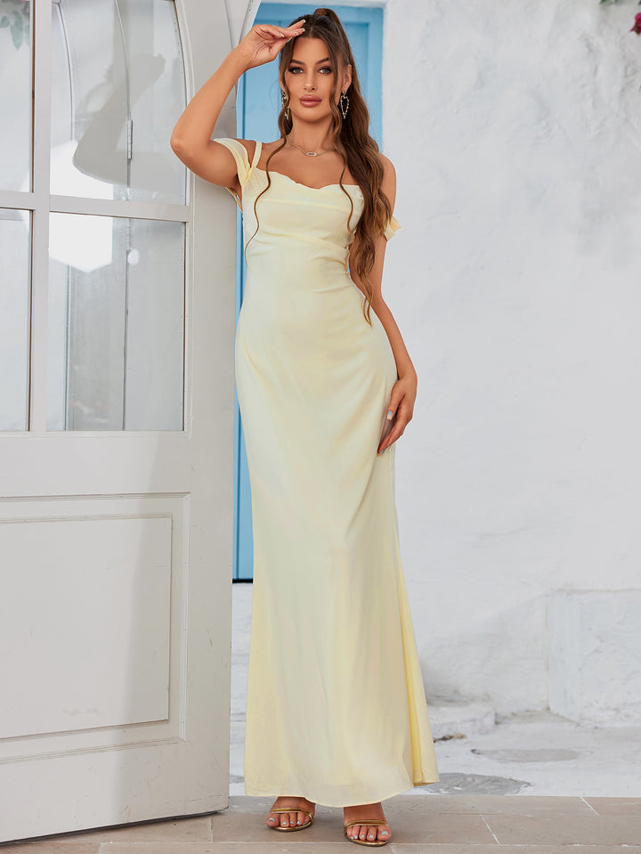 SELLA Ethereal Shoulder Ties Maxi Dress